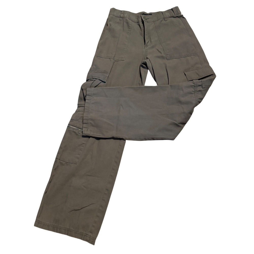 Aeropostale Utility Cargo Pants Women S Green Good Wide‎ Leg Multi Pocket Cotton
